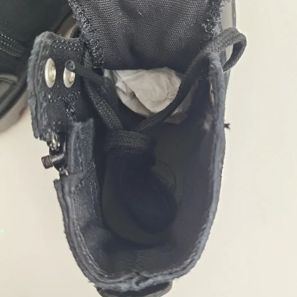 Palladium Pampa Hi Infants Toddler Boots Black Dark Leather